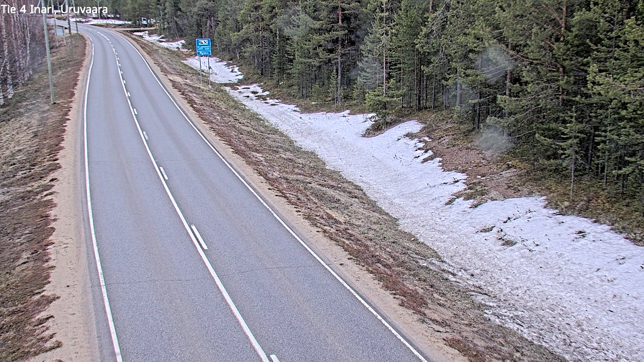 Weather Camera Image Väg 4 Enare, Uruvaara, Inari, Lappi