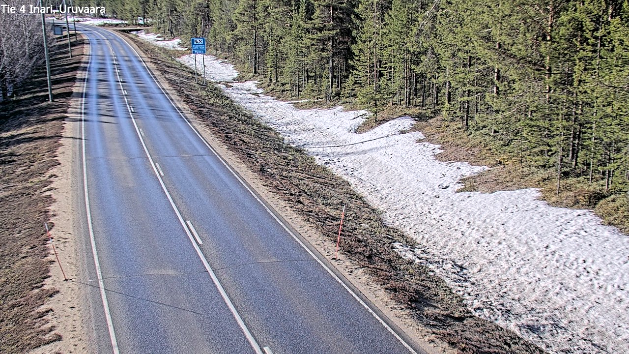 Weather Camera Image Road 4 Inari, Uruvaara, Inari, Lappi