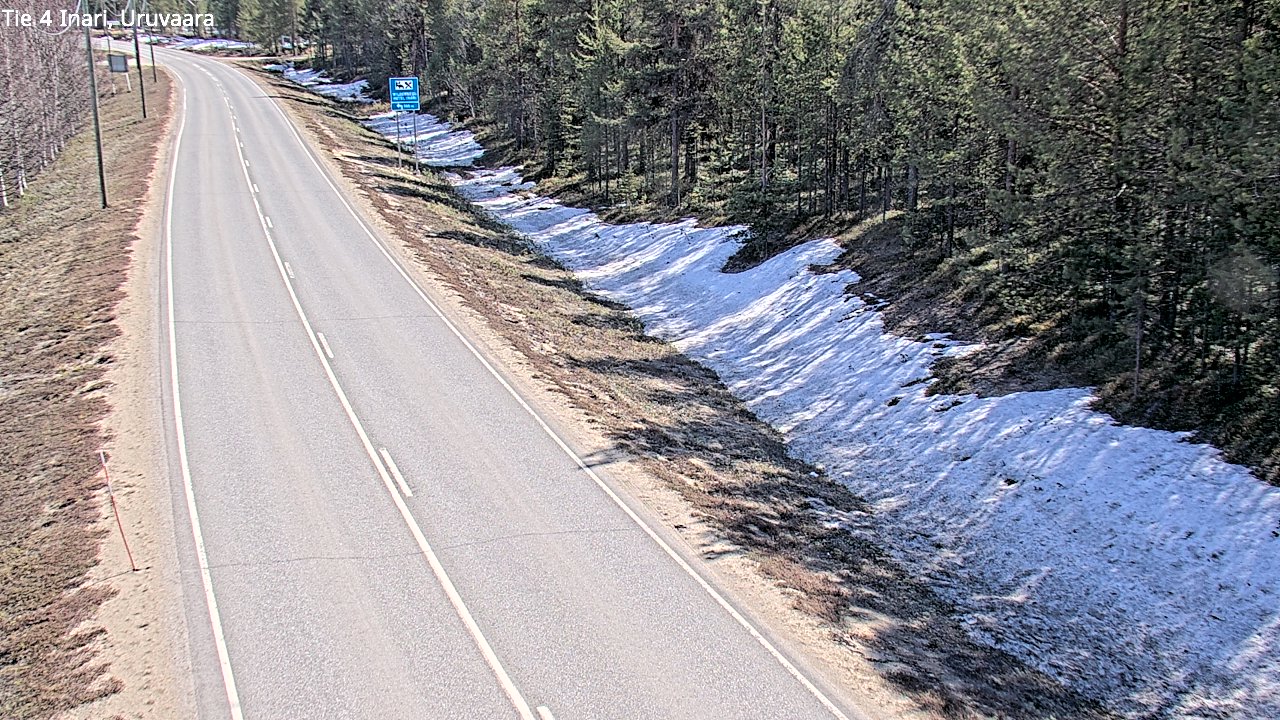 Weather Camera Image Road 4 Inari, Uruvaara, Inari, Lappi