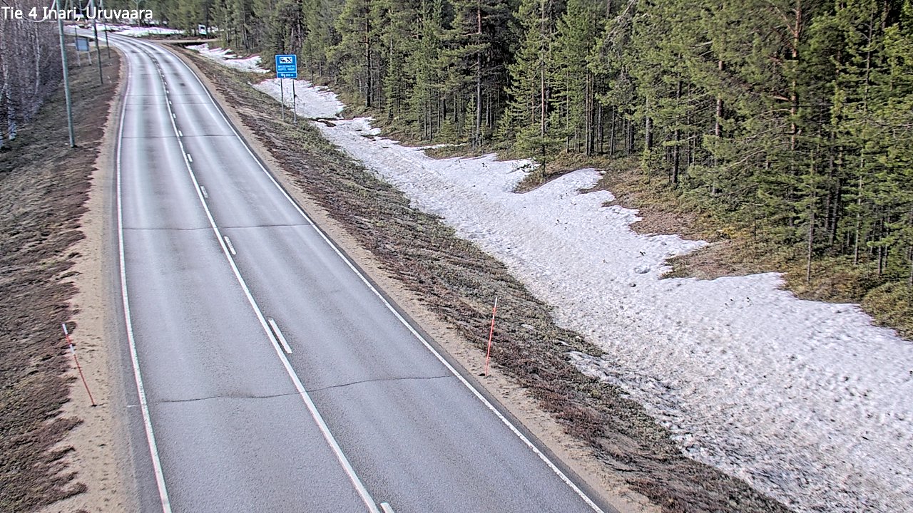 Weather Camera Image Road 4 Inari, Uruvaara, Inari, Lappi
