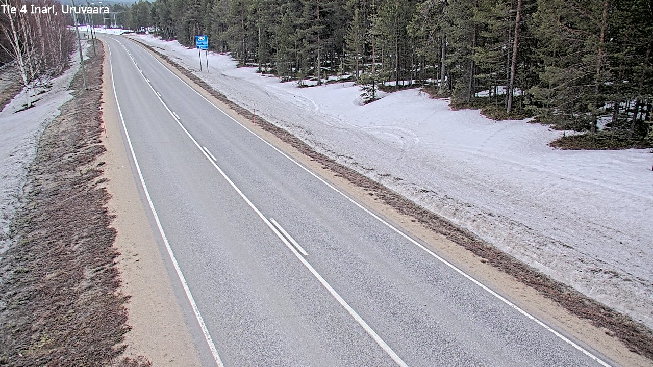 Weather Camera Image Road 4 Inari, Uruvaara, Inari, Lappi