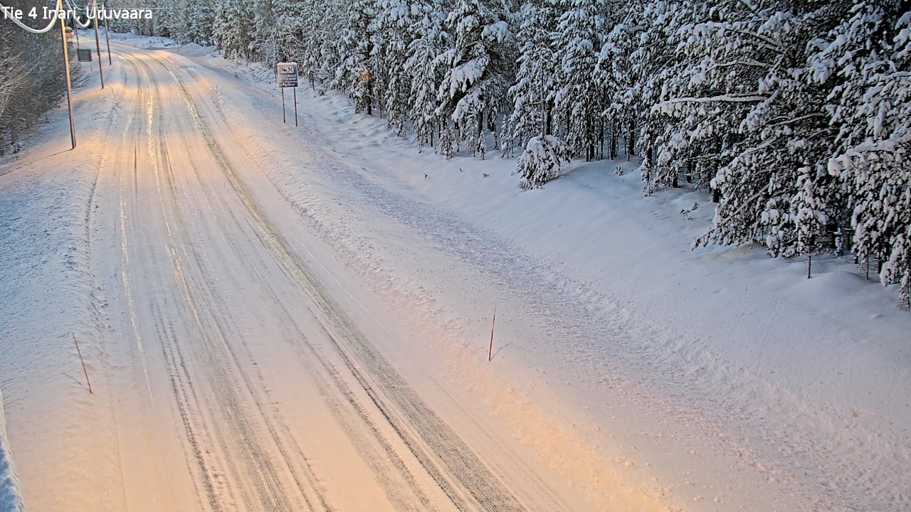 Weather Camera Image Road 4 Inari, Uruvaara, Inari, Lappi