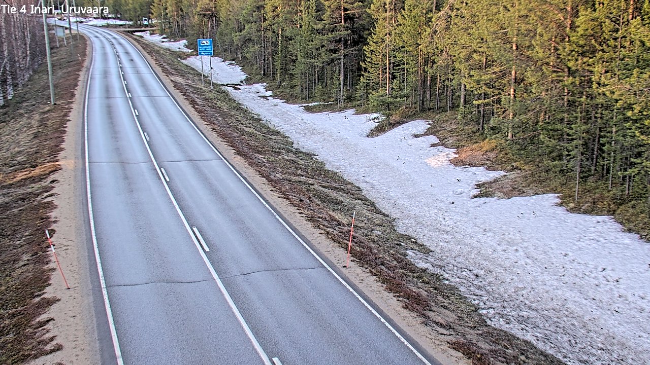 Weather Camera Image Road 4 Inari, Uruvaara, Inari, Lappi