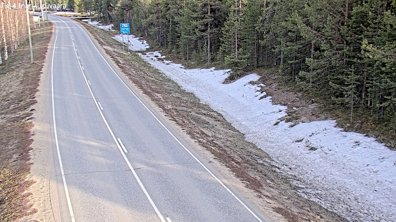 Weather Camera Image Road 4 Inari, Uruvaara, Inari, Lappi