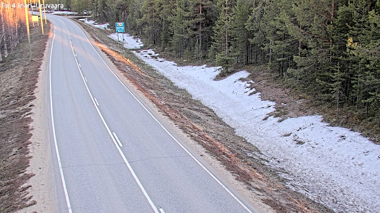 Weather Camera Image Road 4 Inari, Uruvaara, Inari, Lappi