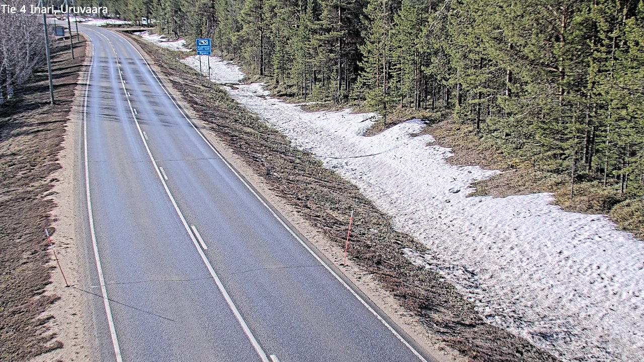 Weather Camera Image Road 4 Inari, Uruvaara, Inari, Lappi