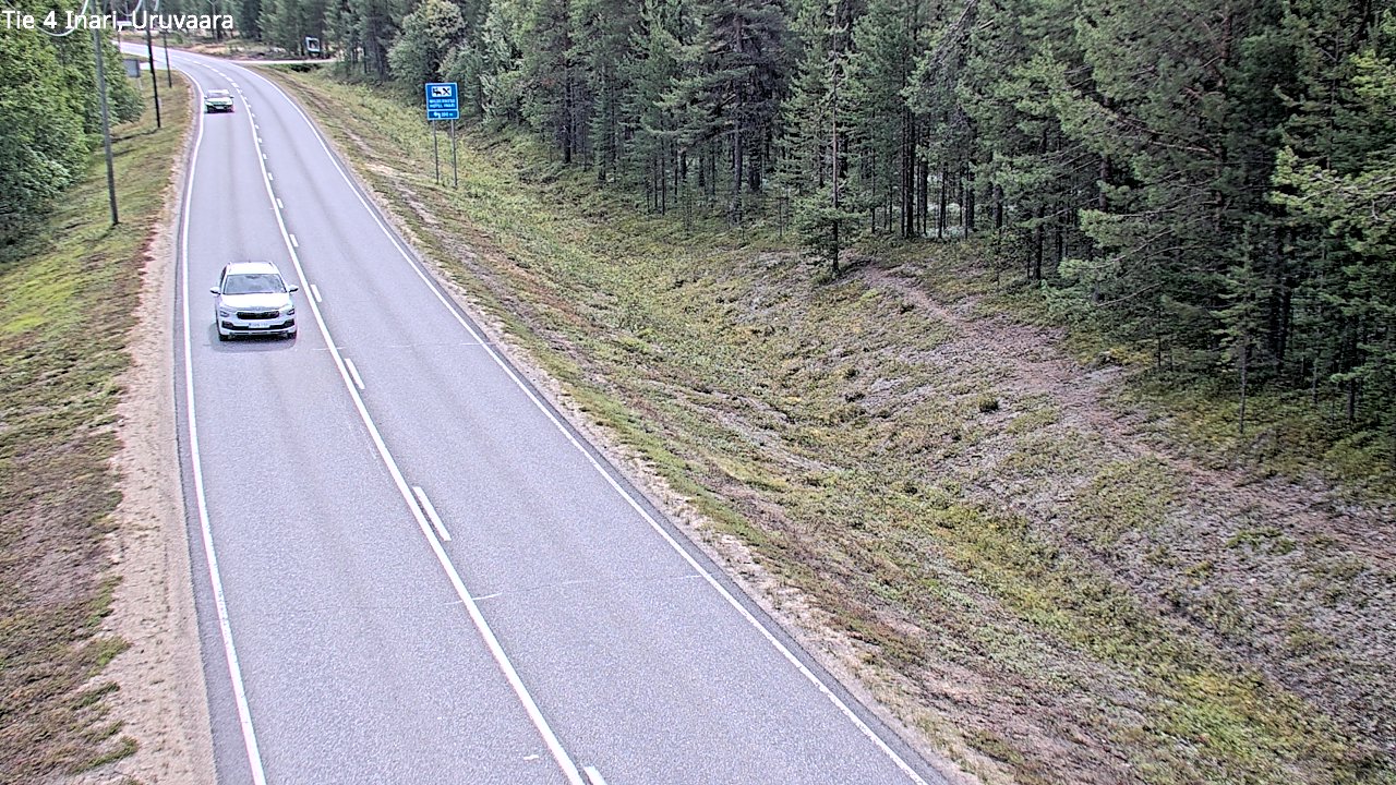 Weather Camera Image Road 4 Inari, Uruvaara, Inari, Lappi