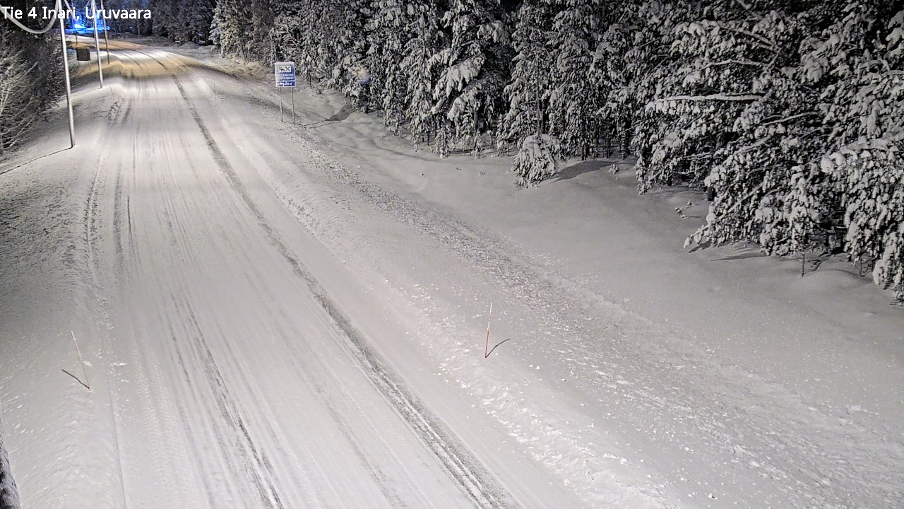 Weather Camera Image Road 4 Inari, Uruvaara, Inari, Lappi