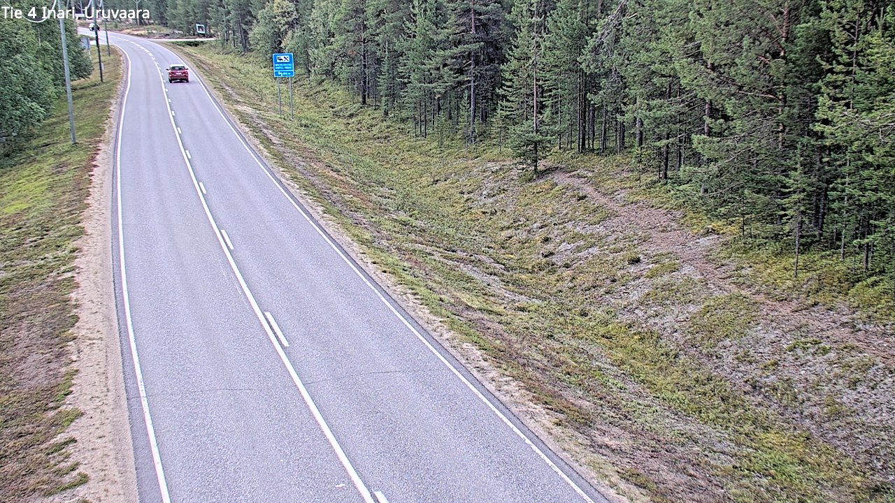 Weather Camera Image Road 4 Inari, Uruvaara, Inari, Lappi
