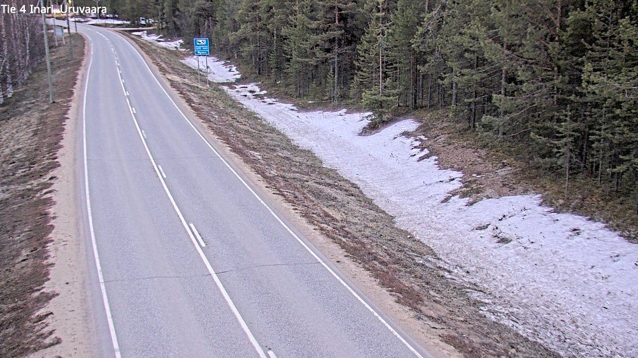 Weather Camera Image Väg 4 Enare, Uruvaara, Inari, Lappi
