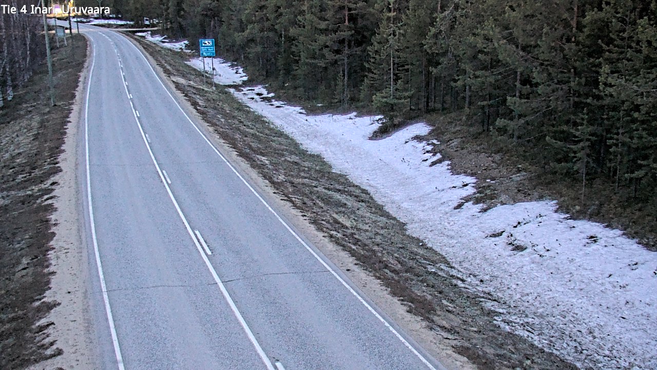 Weather Camera Image Väg 4 Enare, Uruvaara, Inari, Lappi