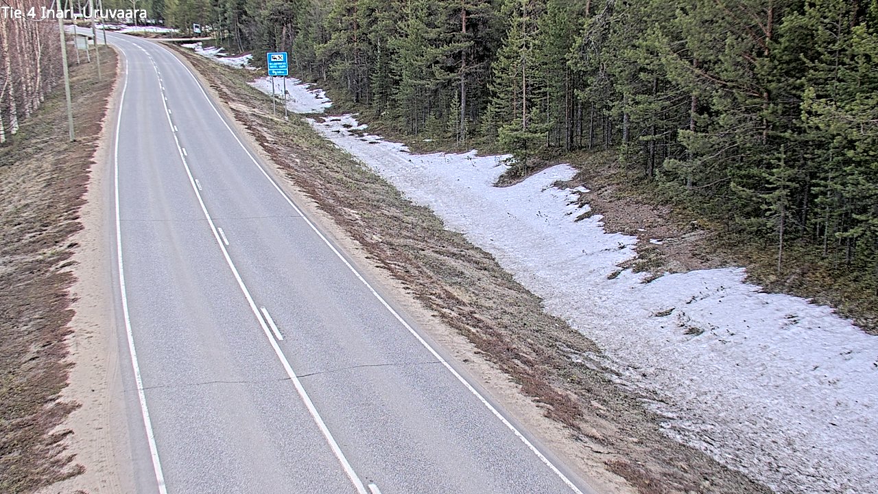 Weather Camera Image Road 4 Inari, Uruvaara, Inari, Lappi