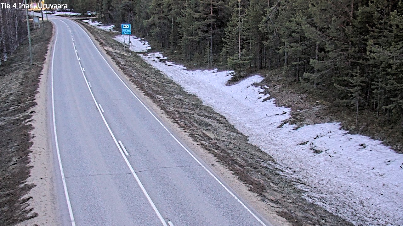Weather Camera Image Väg 4 Enare, Uruvaara, Inari, Lappi