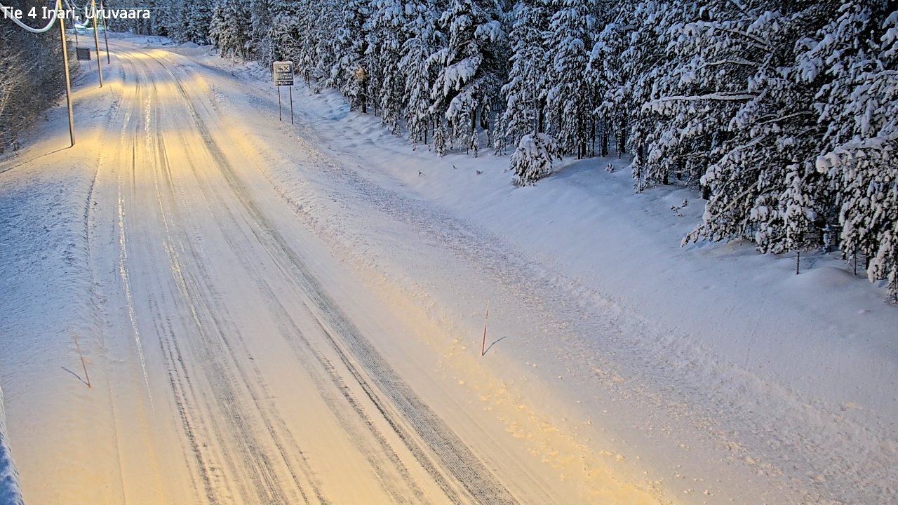 Weather Camera Image Road 4 Inari, Uruvaara, Inari, Lappi
