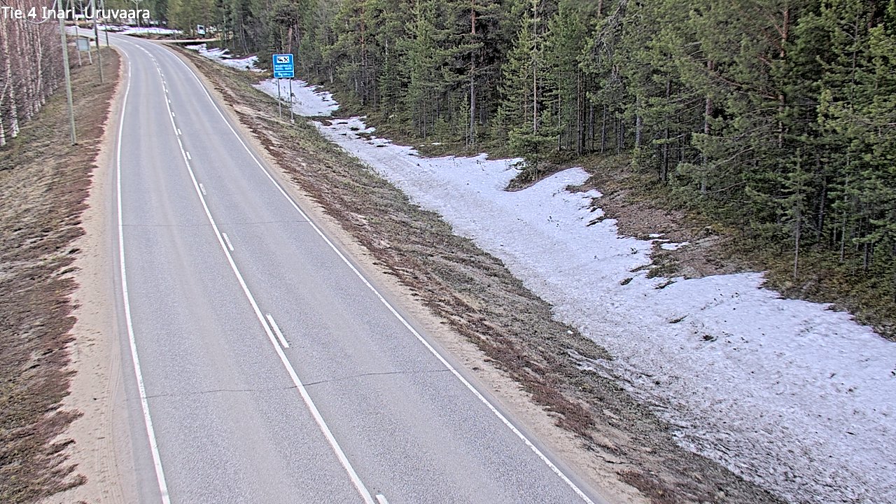 Weather Camera Image Road 4 Inari, Uruvaara, Inari, Lappi