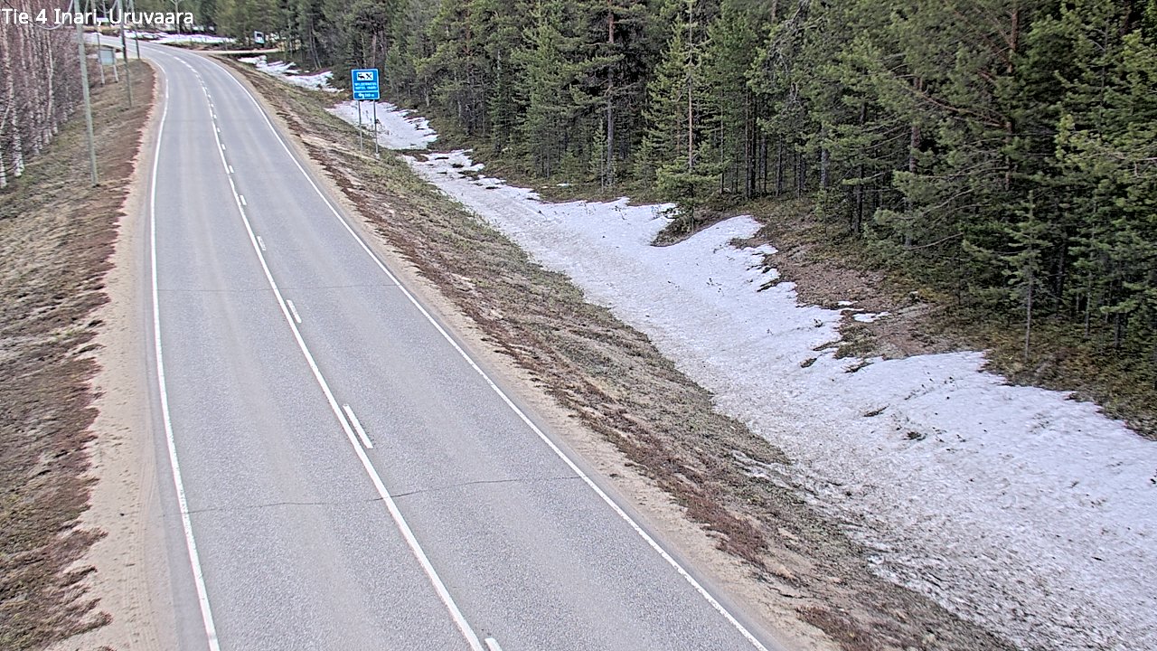 Weather Camera Image Road 4 Inari, Uruvaara, Inari, Lappi