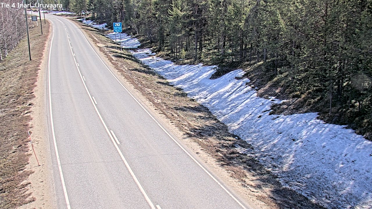 Weather Camera Image Road 4 Inari, Uruvaara, Inari, Lappi