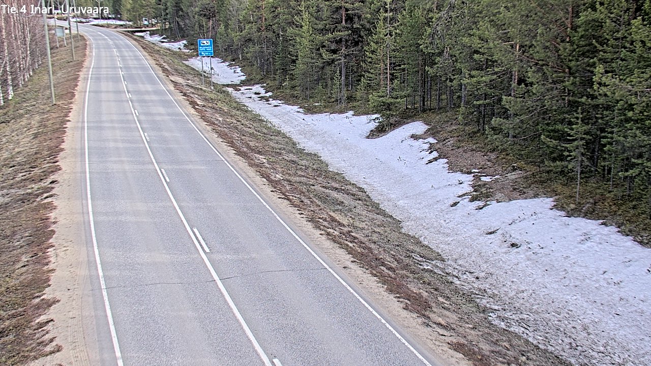 Weather Camera Image Road 4 Inari, Uruvaara, Inari, Lappi