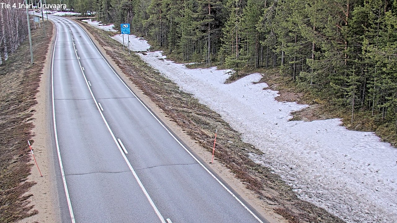 Weather Camera Image Road 4 Inari, Uruvaara, Inari, Lappi