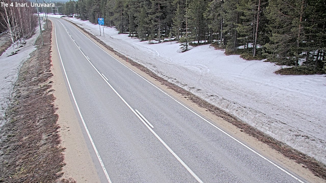 Weather Camera Image Väg 4 Enare, Uruvaara, Inari, Lappi
