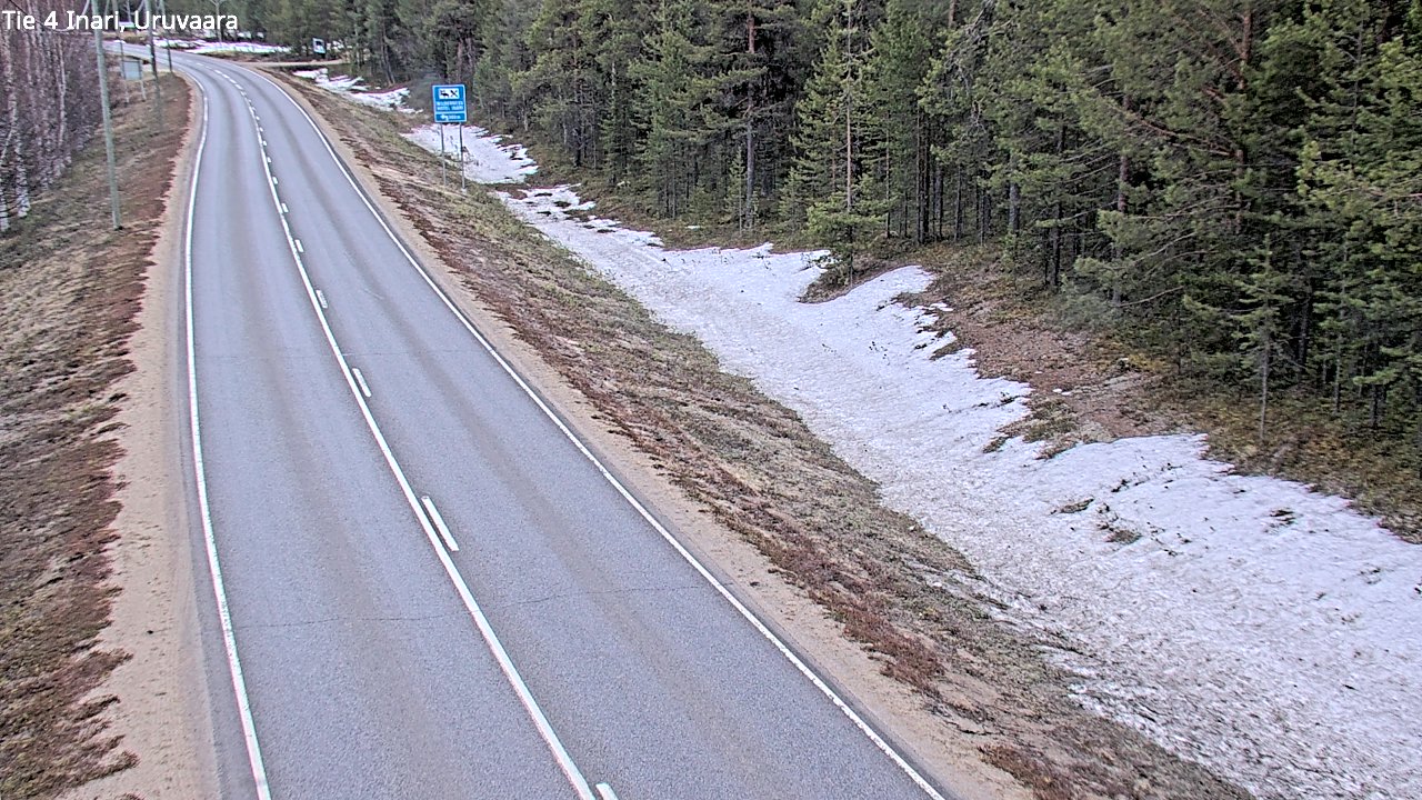 Weather Camera Image Väg 4 Enare, Uruvaara, Inari, Lappi