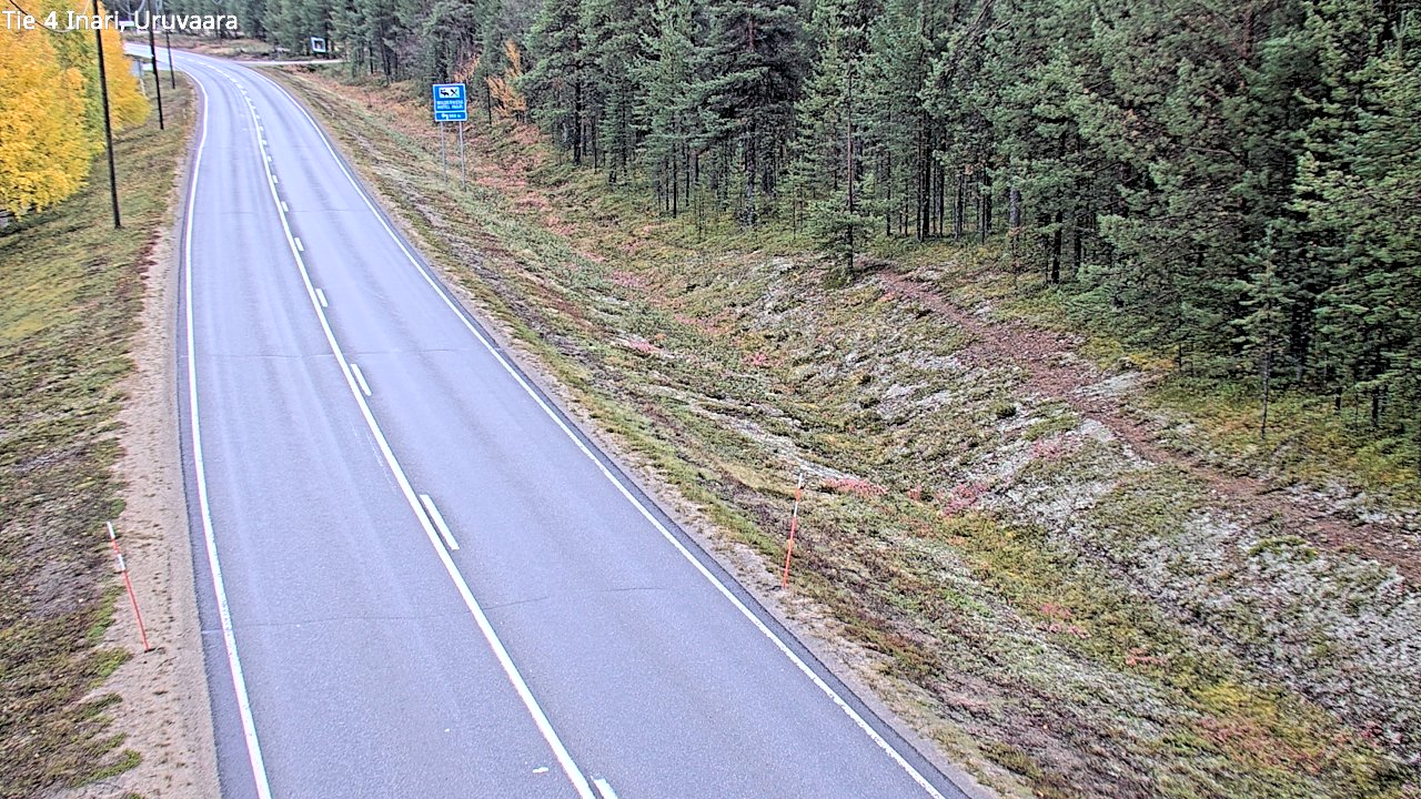 Weather Camera Image Road 4 Inari, Uruvaara, Inari, Lappi