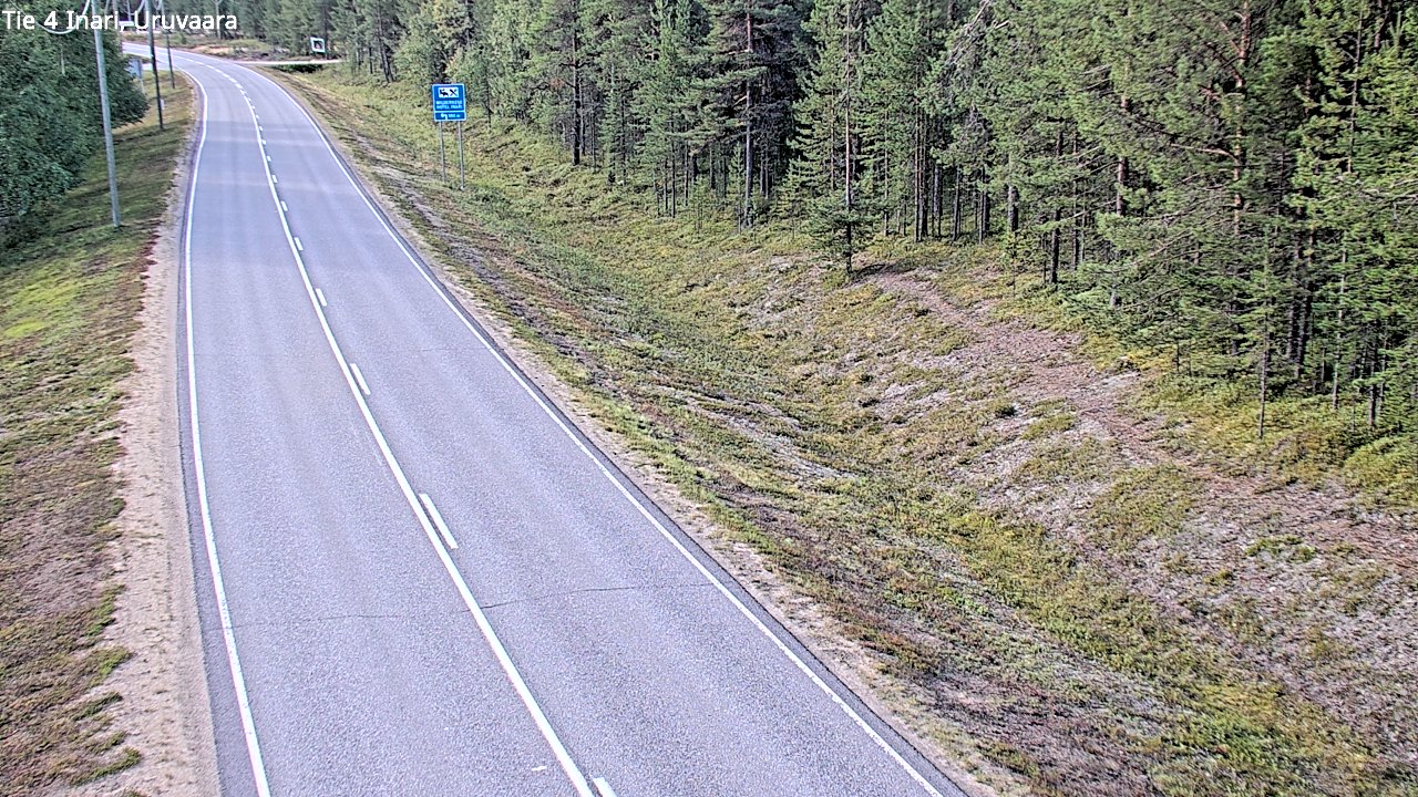 Weather Camera Image Road 4 Inari, Uruvaara, Inari, Lappi