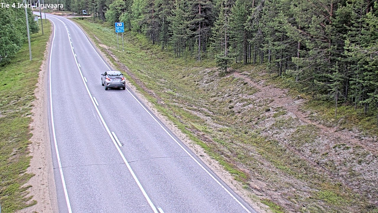 Weather Camera Image Road 4 Inari, Uruvaara, Inari, Lappi