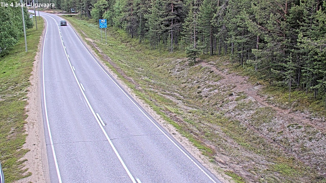 Weather Camera Image Road 4 Inari, Uruvaara, Inari, Lappi
