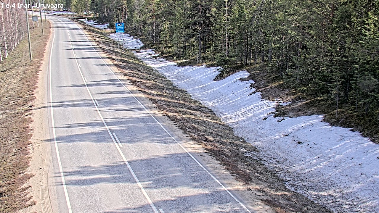 Weather Camera Image Road 4 Inari, Uruvaara, Inari, Lappi