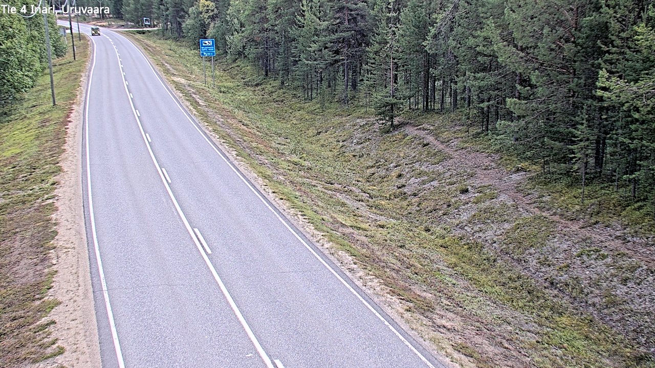 Weather Camera Image Road 4 Inari, Uruvaara, Inari, Lappi