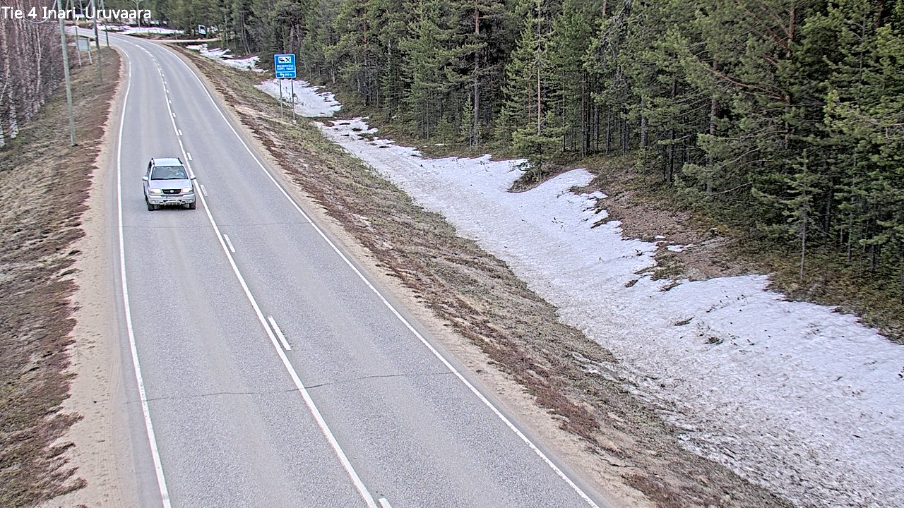 Weather Camera Image Road 4 Inari, Uruvaara, Inari, Lappi