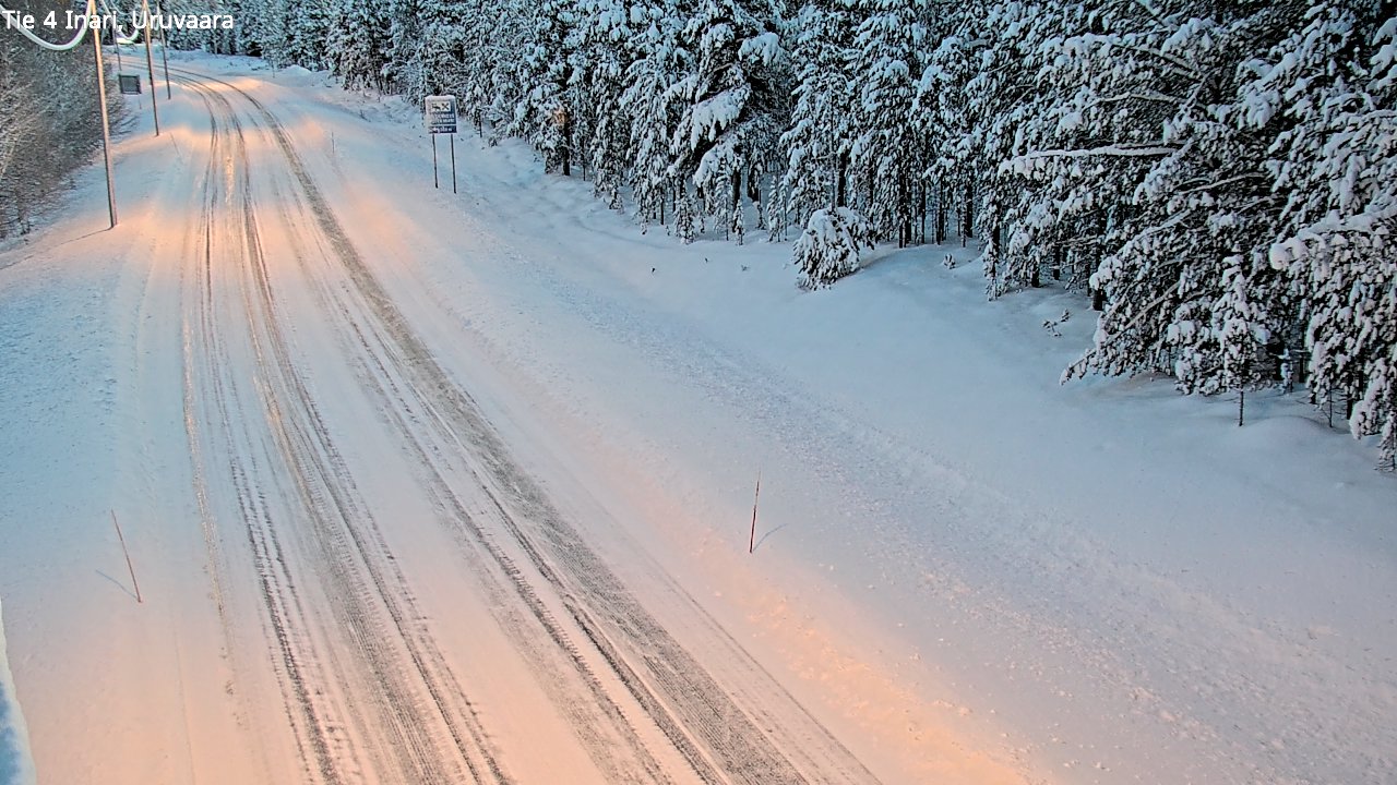 Weather Camera Image Road 4 Inari, Uruvaara, Inari, Lappi