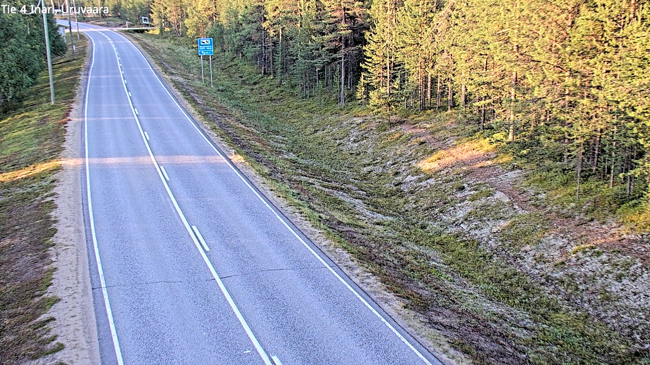 Weather Camera Image Road 4 Inari, Uruvaara, Inari, Lappi