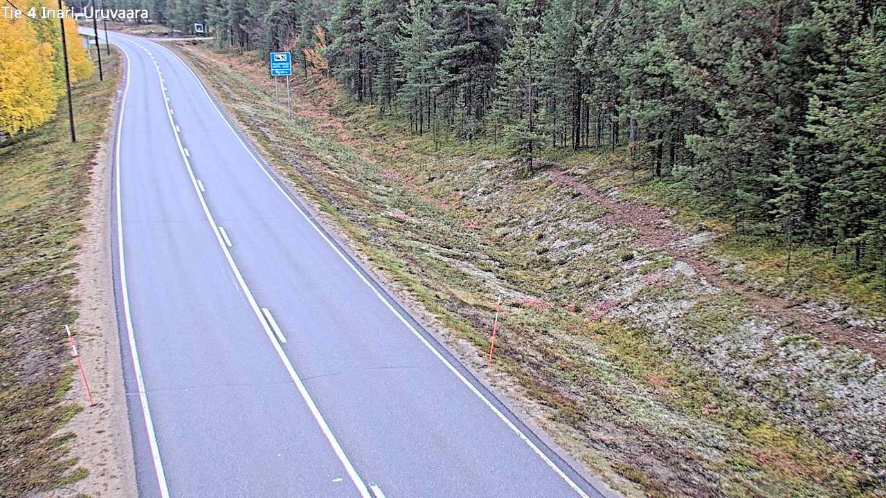 Weather Camera Image Road 4 Inari, Uruvaara, Inari, Lappi