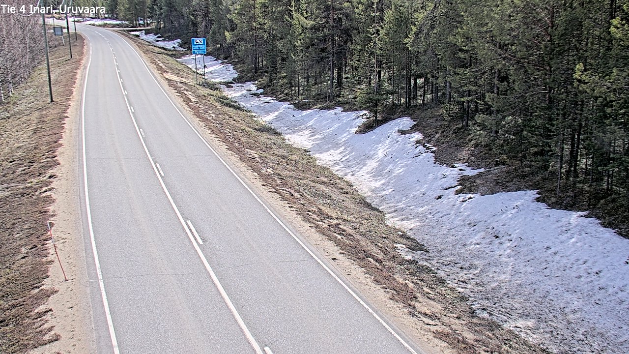 Weather Camera Image Road 4 Inari, Uruvaara, Inari, Lappi