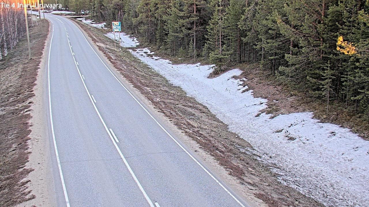 Weather Camera Image Road 4 Inari, Uruvaara, Inari, Lappi