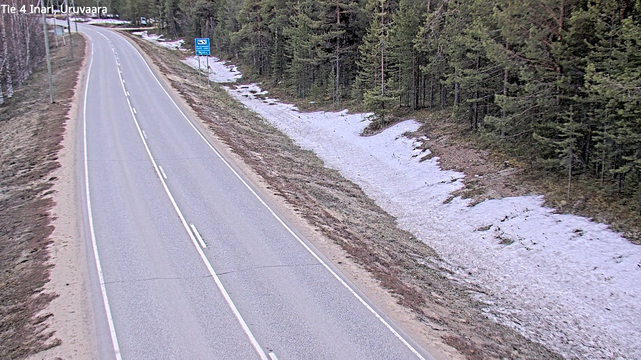 Weather Camera Image Väg 4 Enare, Uruvaara, Inari, Lappi