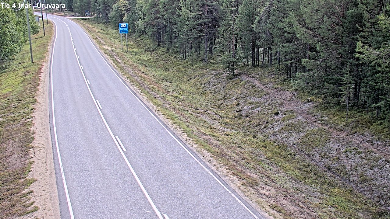 Weather Camera Image Road 4 Inari, Uruvaara, Inari, Lappi
