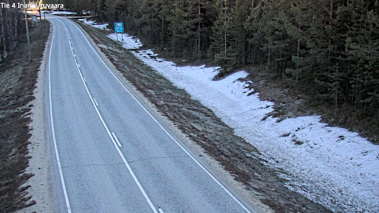 Weather Camera Image Väg 4 Enare, Uruvaara, Inari, Lappi
