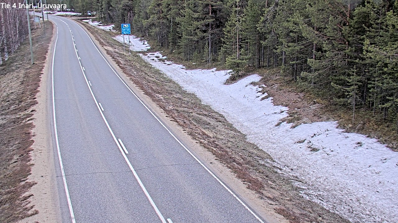 Weather Camera Image Väg 4 Enare, Uruvaara, Inari, Lappi