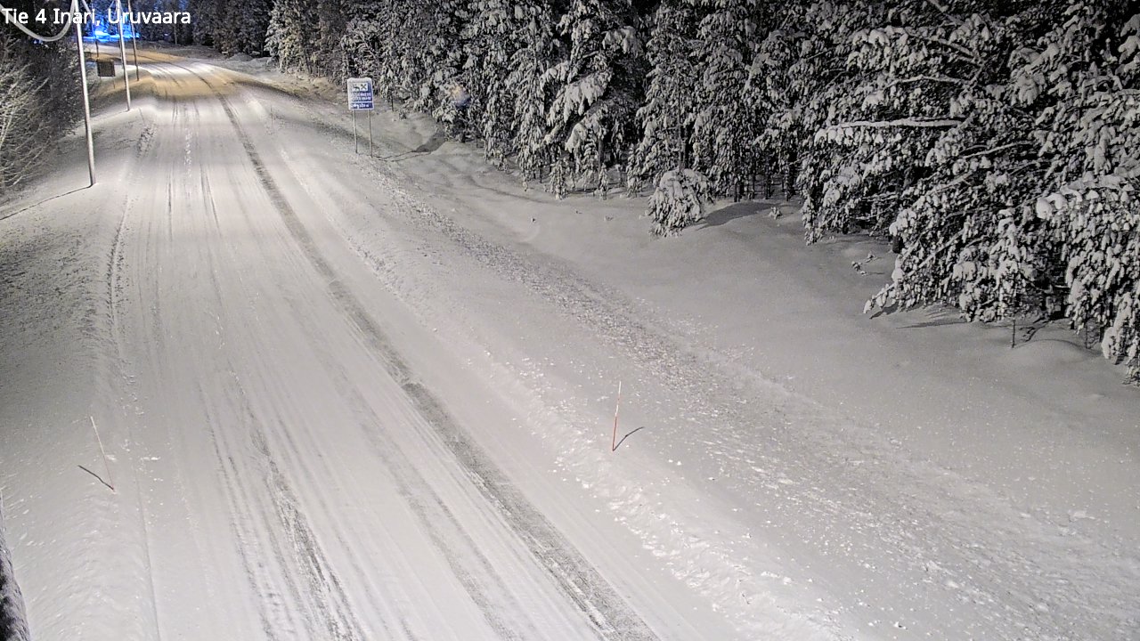 Weather Camera Image Road 4 Inari, Uruvaara, Inari, Lappi