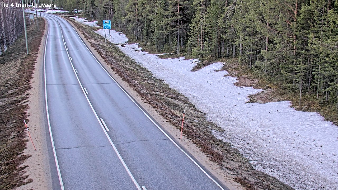 Weather Camera Image Road 4 Inari, Uruvaara, Inari, Lappi