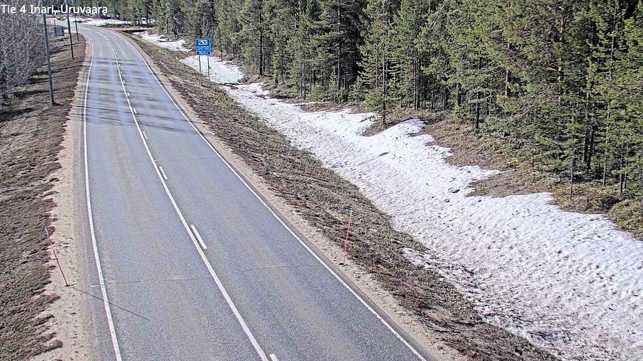 Weather Camera Image Road 4 Inari, Uruvaara, Inari, Lappi