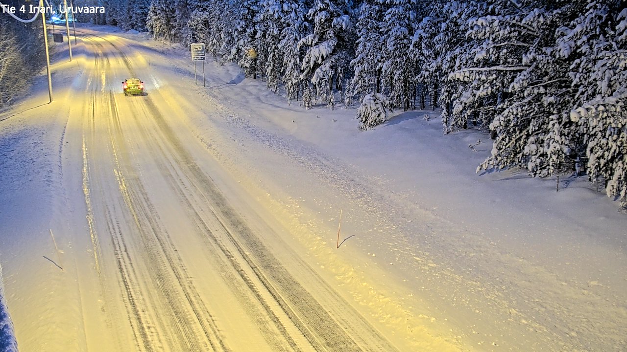 Weather Camera Image Road 4 Inari, Uruvaara, Inari, Lappi