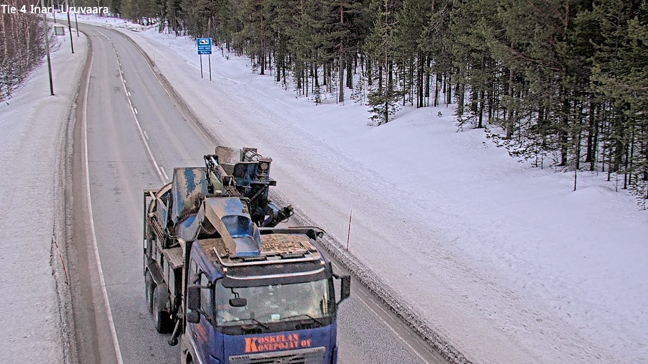 Kelikamerat Kuva Tie 4 Inari, Uruvaara, Inari, Lappi