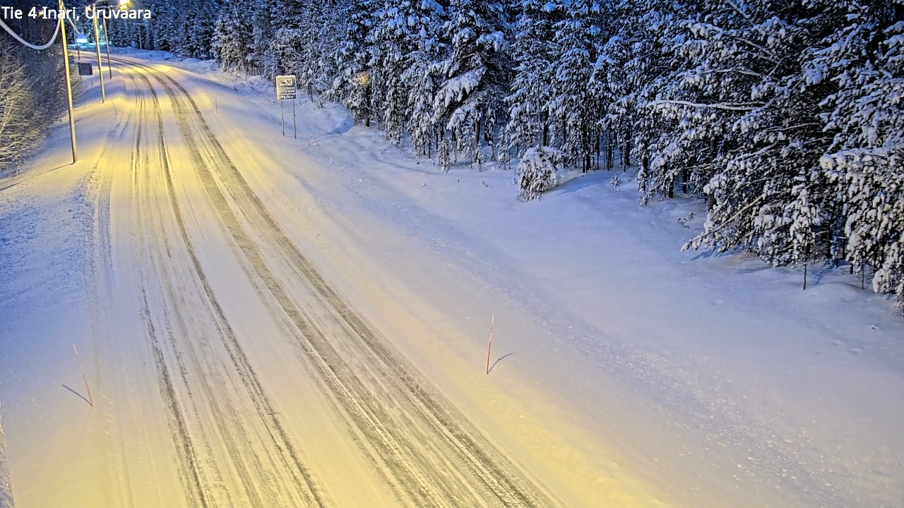 Kelikamerat Kuva Tie 4 Inari, Uruvaara, Inari, Lappi