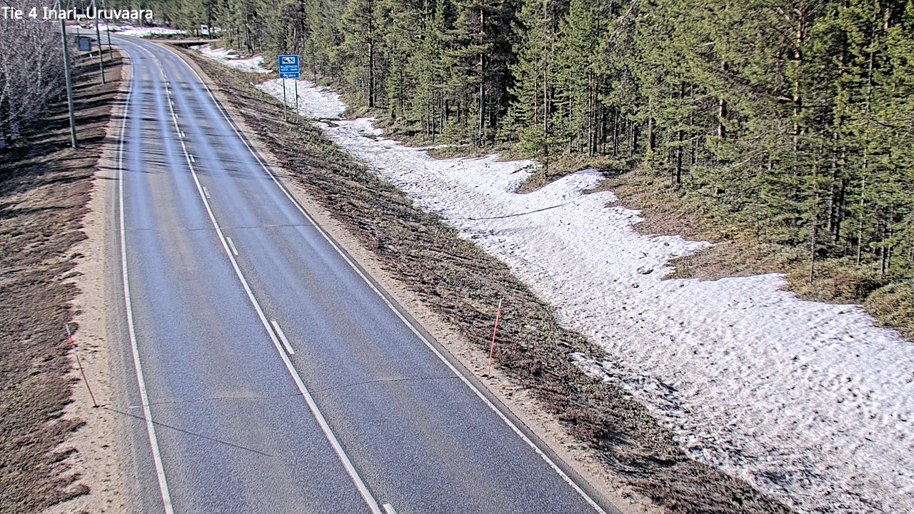 Weather Camera Image Road 4 Inari, Uruvaara, Inari, Lappi