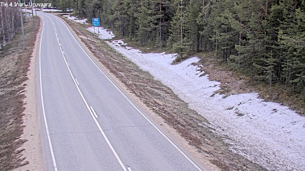 Weather Camera Image Väg 4 Enare, Uruvaara, Inari, Lappi