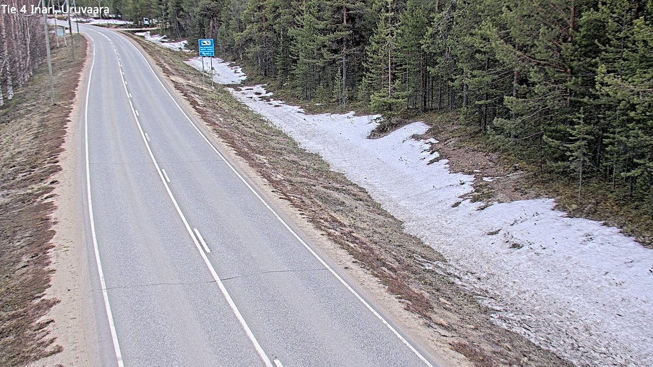 Weather Camera Image Road 4 Inari, Uruvaara, Inari, Lappi